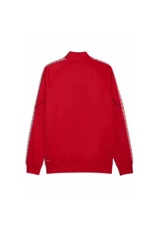 Puma - Męska kurtka Gorina FC KING Anthem PUMA Red White. Kolor: biały, czerwony, wielokolorowy