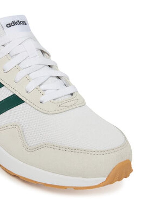 Adidas - adidas Sneakersy Run 60s 4.0 JS1001 Écru. Kolor: kremowy. Materiał: materiał. Sport: bieganie
