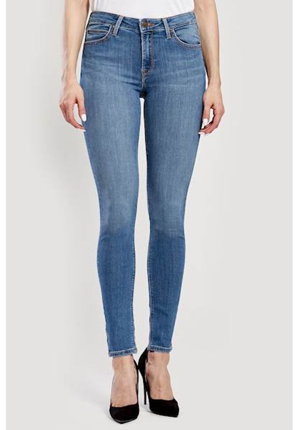 Lee - LEE SUPER SKINNY JODEE DAMSKIE SPODNIE JEANSOWE JEANSY LIGHT ARDEN L529MOHU