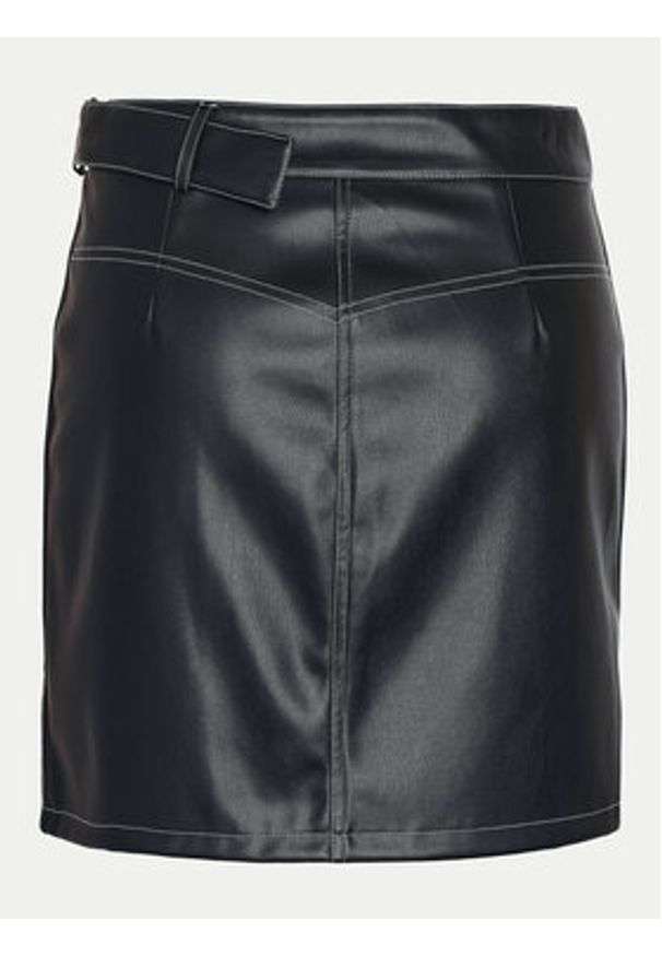 Noisy may - Noisy May Spódnica z imitacji skóry Mandy 27030945 Czarny Regular Fit. Kolor: czarny. Materiał: skóra