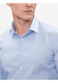 Calvin Klein Koszula K10K112299 Błękitny Slim Fit. Kolor: niebieski. Materiał: bawełna #3