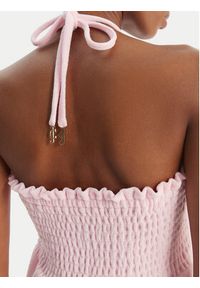 Juicy Couture Sukienka letnia Smocked Terry JCGED126007 Różowy Regular Fit. Kolor: różowy. Materiał: bawełna. Sezon: lato #4