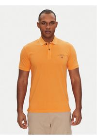 Napapijri Polo Elbas NP0A4GDL Pomarańczowy Regular Fit. Typ kołnierza: polo. Kolor: pomarańczowy. Materiał: bawełna #1