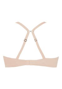 Hunkemöller Biustonosz z fiszbiną Smooth 206735 Beżowy. Kolor: beżowy. Materiał: syntetyk