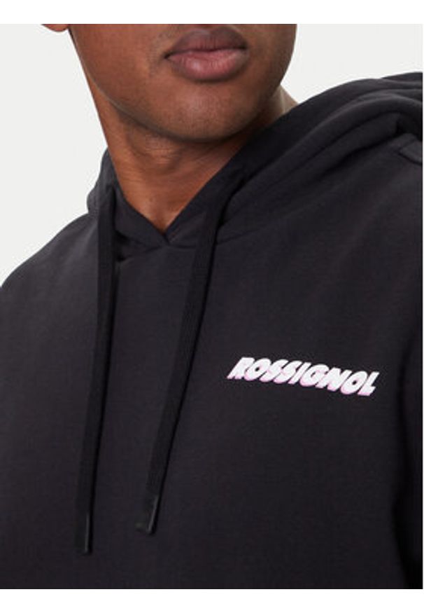 Rossignol Bluza Waterfall RLOMS02 Czarny Regular Fit. Kolor: czarny. Materiał: bawełna