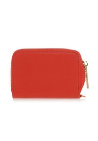 Ochnik - Mały czerwony portfel damski z paskiem. Kolor: czerwony. Materiał: skóra #3