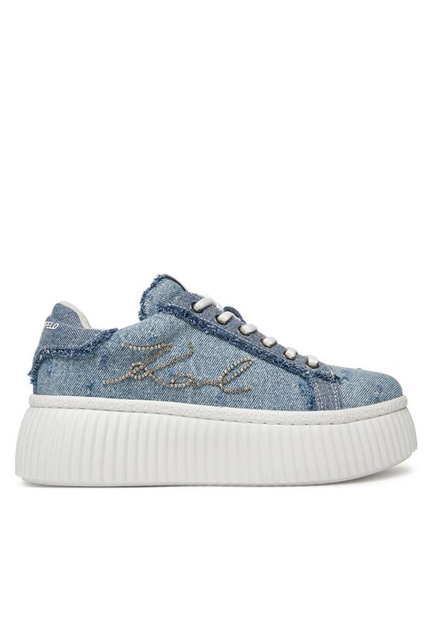 Karl Lagerfeld - KARL LAGERFELD Sneakersy KL42372S Niebieski. Kolor: niebieski. Materiał: materiał
