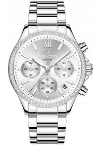 Zegarek Giewont Zegarek Damski Giewont Sapphire Srebrny GW3670-B1. Kolor: srebrny #1