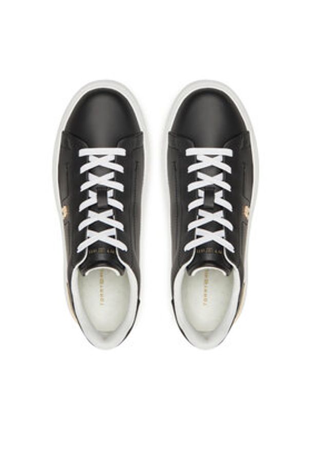 TOMMY HILFIGER - Tommy Hilfiger Sneakersy FW0FW08631 Czarny. Kolor: czarny. Materiał: skóra