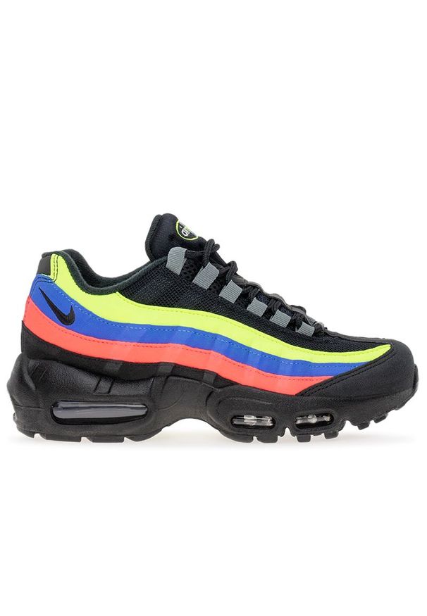 Buty Nike Air Max 95 DZ5635-001 - czarne. Kolor: czarny. Materiał: materiał, skóra. Szerokość cholewki: normalna. Sezon: lato. Model: Nike Air Max