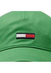 Tommy Jeans Czapka z daszkiem Flag AW0AW14594 Zielony. Kolor: zielony. Materiał: bawełna, materiał