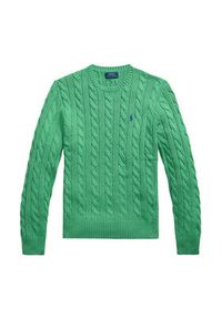 Polo Ralph Lauren Sweter 710775885523 Zielony Regular Fit. Typ kołnierza: polo. Kolor: zielony. Materiał: bawełna #5