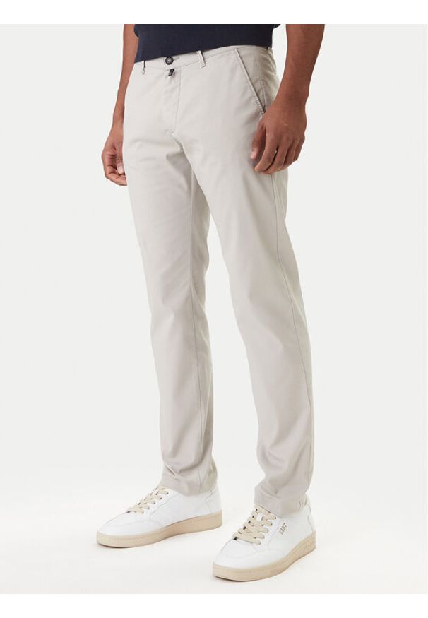 Pierre Cardin Chinosy C3 33730.1060 Szary Slim Fit. Kolor: szary. Materiał: syntetyk