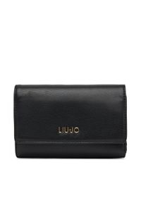 Liu Jo Duży Portfel Damski Ecs M Bifold AA5215 E0015 Czarny. Kolor: czarny. Materiał: skóra