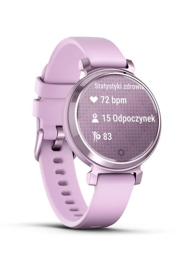 GARMIN - Garmin Lily 2 liliowy. Kolor: liliowy. Materiał: nylon, skóra. Styl: elegancki