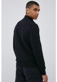 Emporio Armani Underwear bluza męska kolor czarny gładka. Okazja: na co dzień. Kolor: czarny. Wzór: gładki. Styl: casual