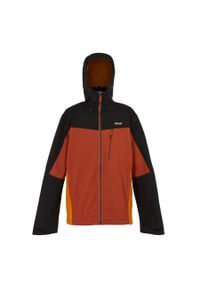 Regatta - Męska kurtka turystyczna przeciwdeszczowa z membraną Birchdale. Kolor: czerwony. Sport: turystyka piesza #1