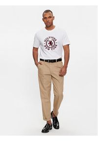 TOMMY HILFIGER - Tommy Hilfiger T-Shirt Big Icon Crest Tee MW0MW33682 Biały Regular Fit. Kolor: biały. Materiał: bawełna