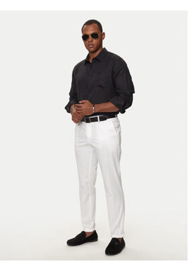 Guess Koszula M2YH44 WERX0 Czarny Regular Fit. Kolor: czarny. Materiał: len