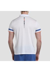 Koszulka do padla oddychająca męska Bullpadel Lules. Kolor: biały. Materiał: poliester, materiał #2