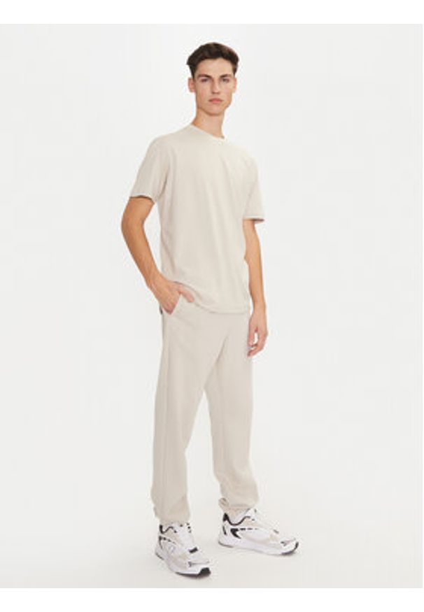 Champion Spodnie dresowe 220424 Écru Regular Fit. Materiał: bawełna