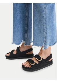 DeeZee Sandały CEO-SG19779-1 Czarny. Kolor: czarny. Materiał: materiał #6