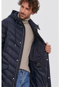 Armani Exchange Kurtka puchowa 8NZL20.ZNW3Z.NOS męska kolor granatowy zimowa. Kolor: niebieski. Materiał: puch. Sezon: zima #5