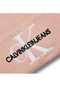 Calvin Klein Czapka Monologo Embro Beanie K60K611254 Różowy. Kolor: różowy. Materiał: bawełna #3