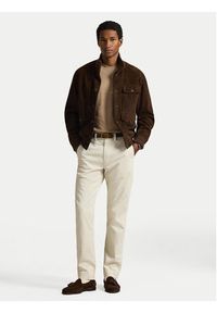 Polo Ralph Lauren T-Shirt 710740727103 Beżowy Custom Slim Fit. Typ kołnierza: polo. Kolor: beżowy. Materiał: bawełna #4