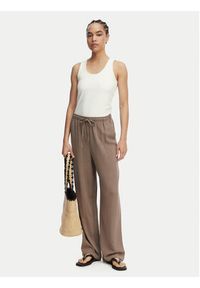 only - ONLY Spodnie materiałowe Siesta 15322263 Brązowy Regular Fit. Kolor: brązowy. Materiał: wiskoza #5