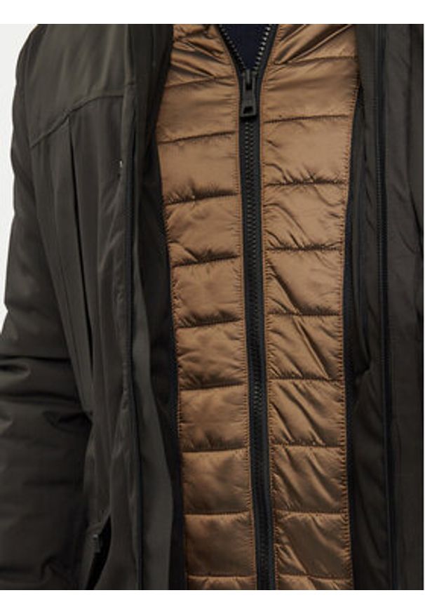 Geox Kurtka zimowa Warrens M4621B T3149 F9000 Czarny Regular Fit. Kolor: czarny. Materiał: syntetyk. Sezon: zima