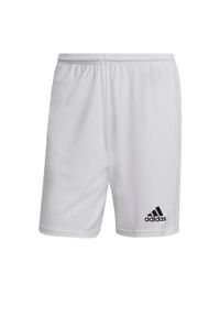 Adidas - Spodenki piłkarskie męskie adidas Squadra 21 Short. Kolor: biały. Sport: piłka nożna #1