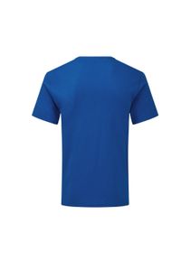 FRUIT OF THE LOOM - Koszulka Unisex Dla Dorosłych Z Dekoltem W Serek. Typ kołnierza: dekolt w serek. Kolor: niebieski
