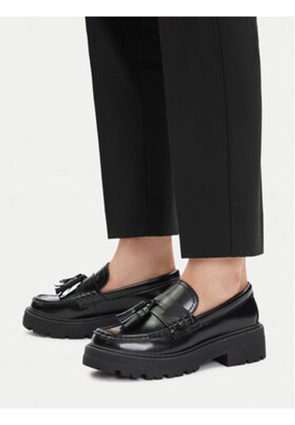 Gino Rossi Loafersy EO-HOX-12036 Czarny. Kolor: czarny. Materiał: skóra