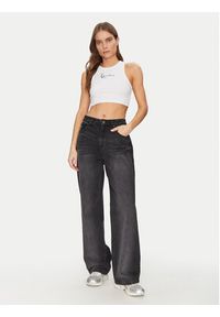 Karl Kani Top 6131302 Biały Cropped Fit. Kolor: biały. Materiał: bawełna