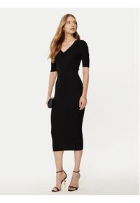 Guess Sukienka dzianinowa W5RK11 Z2V62 Czarny Bodycon Fit. Kolor: czarny. Materiał: wiskoza. Typ sukienki: bodycon #2