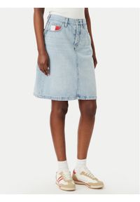 Tommy Jeans Spódnica jeansowa Claire DW0DW23474 Niebieski Regular Fit. Kolor: niebieski. Materiał: jeans #1