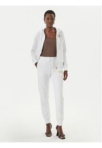 Versace Jeans Spodnie dresowe 80HAAT01 Biały Regular Fit. Kolor: biały. Materiał: bawełna #2