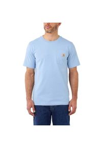 Koszulka sportowa męska T-shirt Carhartt Heavyweight Pocket K87. Kolor: niebieski