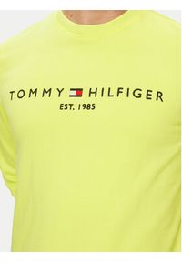 TOMMY HILFIGER - Tommy Hilfiger Bluza Logo MW0MW11596 Żółty Regular Fit. Kolor: żółty. Materiał: bawełna #5
