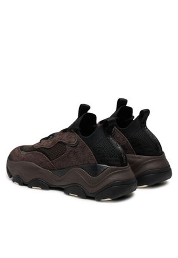 MICHAEL Michael Kors Sneakersy 42F4ATFS6D Brązowy. Kolor: brązowy. Materiał: zamsz, skóra