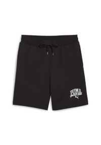 Puma - Damskie szorty PUMA Class 8" PUMA Black. Kolor: szary, fioletowy, wielokolorowy, czarny. Materiał: prążkowany. Wzór: nadruk. Sport: fitness #1