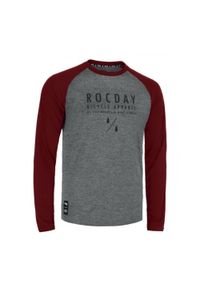 ROCDAY - Koszulka rowerowa MTB męska Rocday Manual Sanitized®. Kolor: szary, wielokolorowy, czerwony. Materiał: jersey
