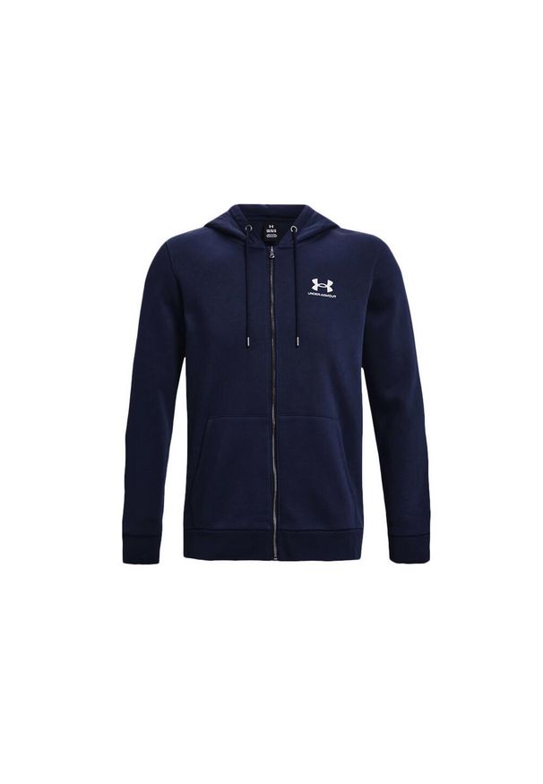 Bluza z kapturem z pełnym zamkiem błyskawicznym Under Armour Essential Fleece. Typ kołnierza: kaptur. Kolor: biały, niebieski, wielokolorowy. Sport: bieganie