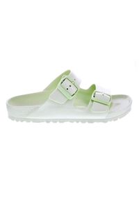 Klapki damskie Birkenstock Arizona Eva. Kolor: zielony. Materiał: materiał, syntetyk