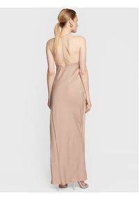 Calvin Klein Sukienka wieczorowa Shine Slip K20K205019 Beżowy Regular Fit. Kolor: beżowy. Materiał: wiskoza. Styl: wizytowy #5