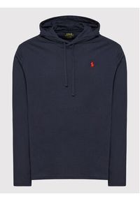 Polo Ralph Lauren Longsleeve 710847203013 Granatowy Regular Fit. Typ kołnierza: polo. Kolor: niebieski. Materiał: bawełna. Długość rękawa: długi rękaw #9