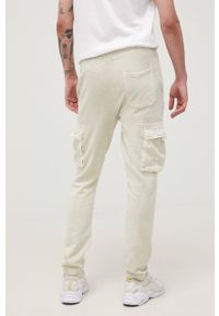 Only & Sons spodnie bawełniane męskie kolor beżowy gładkie. Kolor: beżowy. Materiał: bawełna. Wzór: gładki #2