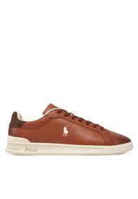 Polo Ralph Lauren Sneakersy Heritage Court II 809965073001 Brązowy. Kolor: brązowy. Materiał: skóra