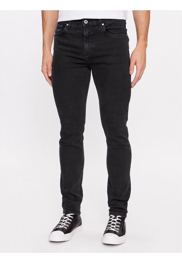 Karl Lagerfeld Jeans Jeansy 240D1101 Czarny Skinny Fit. Kolor: czarny